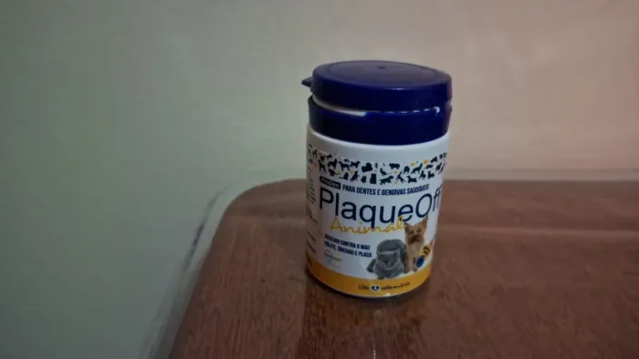 Plaque off. Removedor de tártaro para cães