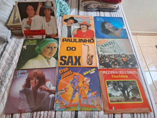 Lote de discos de vinil 45 unidades