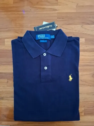 Camisa Polo Estilo Ralph Lauren - Azul Marinho