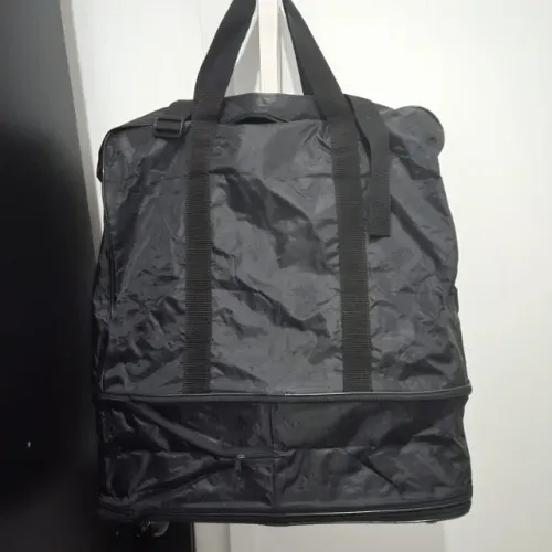 Mala/Bolsa com duas expansões Preta - LEIA A DESCRIÇÃO PARA MEDIDAS