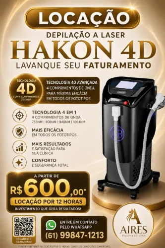 ALUGUEL DE HAKON 4D - DEPILAÇÃO A LASER
