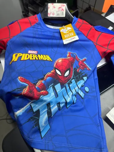 Camisa infantil tam4 spiderman Marvel 