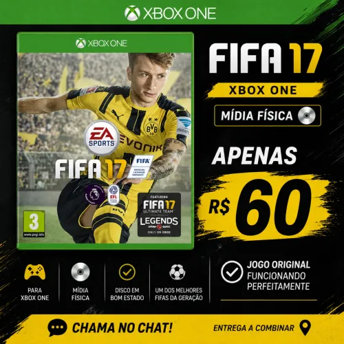 FIFA 17 - Mídia física Xbox ONE