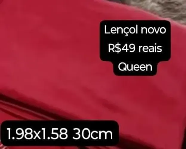 Jogo de lençol queen novo