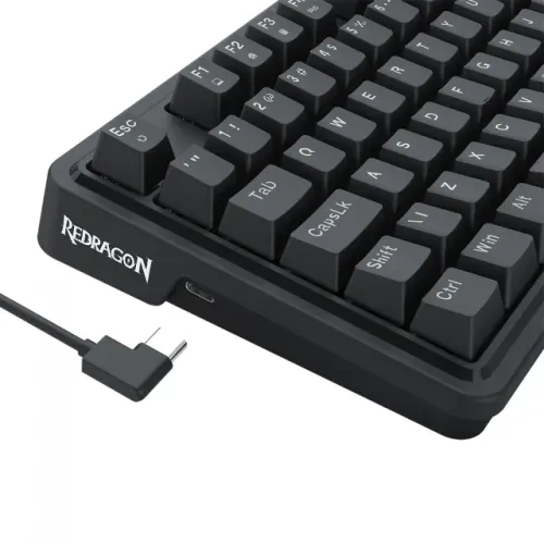 Teclado Gamer Mecânico Redragon Gloria, RGB, USB, Switch Brown, ABNT2, 98%, Preto, K664-RG