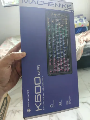 Teclado mecânico magnético 8000 hz machenike lacrado