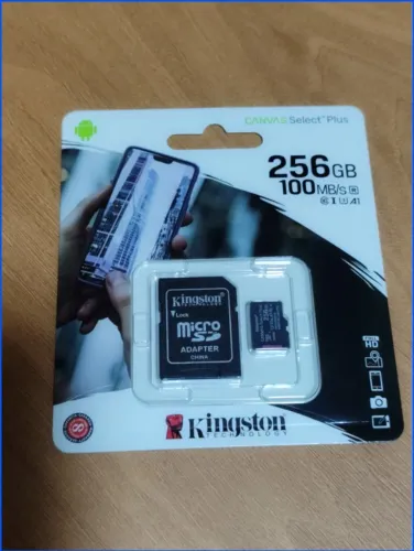 memória micro sd kingston 256gb canvas select plus original Lacrado