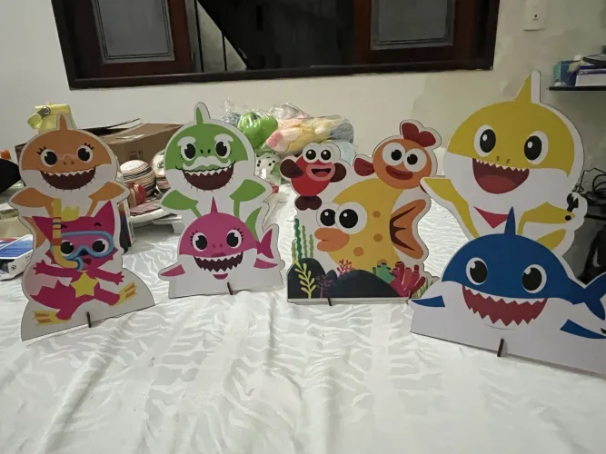 Displays de mesa Baby Shark - KIT