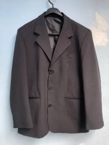Conjunto Terno Masculino Preto + Calça Preta Social Masculina, Tam 48