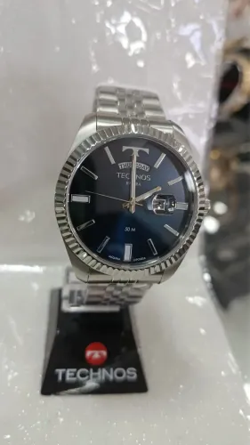 Relógio Technos Masculino Riviera Prata
