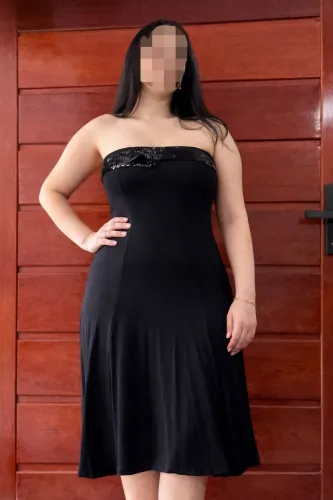 Vestido preto tomara-que-caia - Tam. M