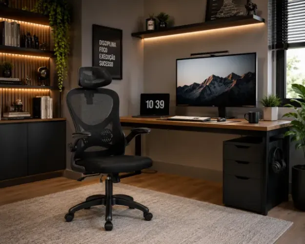 CADEIRA COLUMBUS- CADEIRA HOME OFFICE CHIQUE