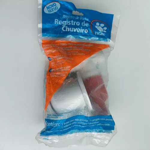 Registro de pressão com canopla tigre 20mm ideal para chuveiro soldável
