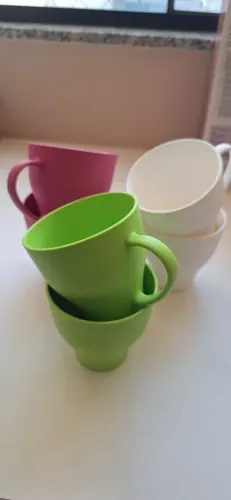 6 canecas grandes de 400ml marca Coza (de plástico)