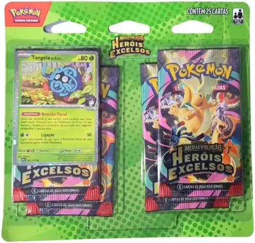 Blister Quádruplo Heróis Excelsos Pokémon