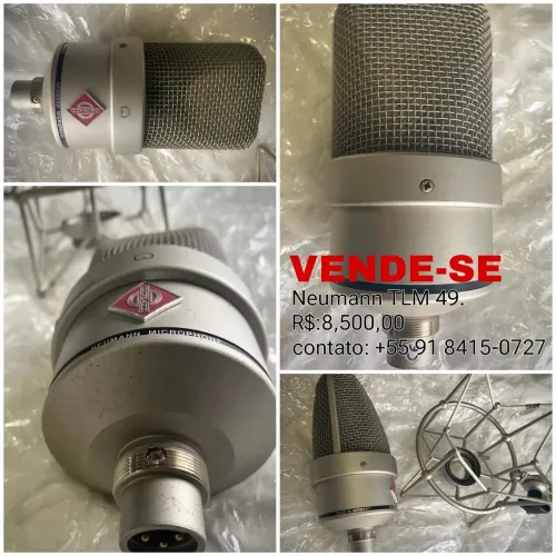 Microfone Neumann Tlm 49 equipantos pra estudo gravação