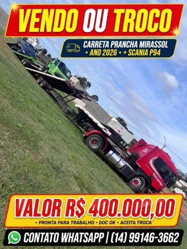 Carreta Prancha/ Guincho Mirassol