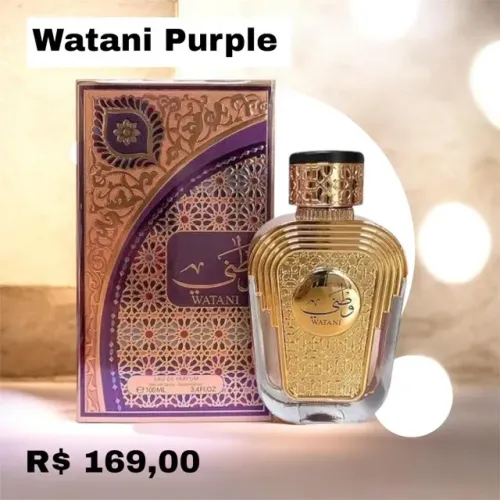 Perfume Árabe Watani Purple 100ml - Original e Lacrado!