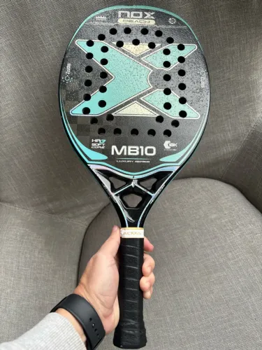 Raquete Beach Tennis NOX MB10 Luxury Carbono 18K + Bag Original
