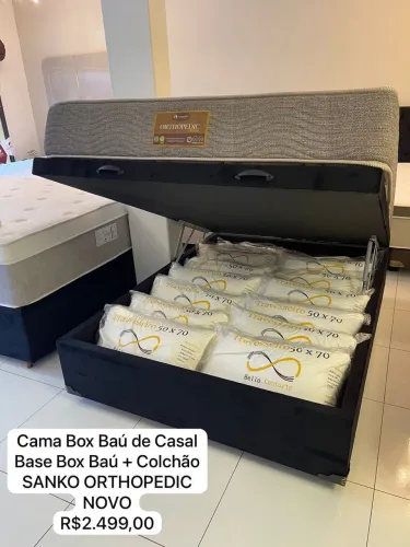 Cama de casal Box BAÚ SANKO NOVO - ENTREGAMOS