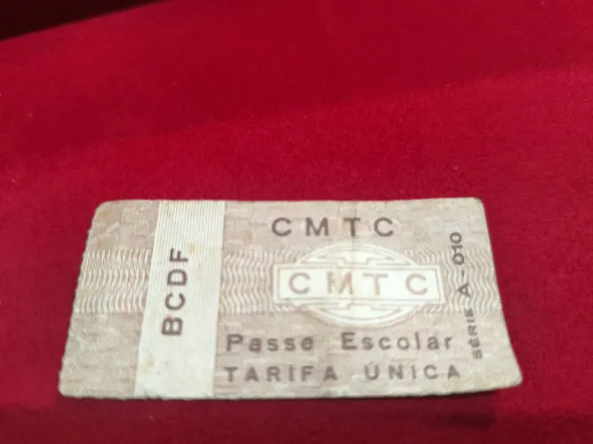 Passe escolar CMTC anos 70/80