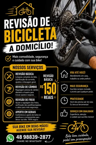 Revisão de Bicicleta - Zona Sul/Oeste