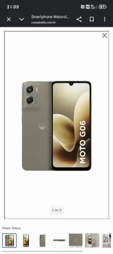 Vendo moto g6 256. Giga comprei dia 28 de maio mais não curti 