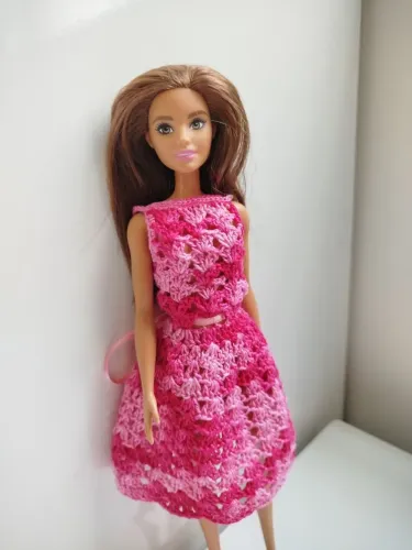 Vestido de Festa Boneca Barbie 