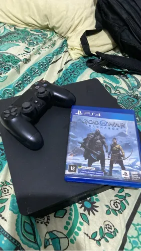 Ps4 1tb 1 controle + jogo god of war ragnarok