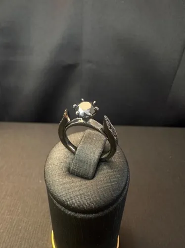 Anel Black Diamond Moissanites em Promoção 