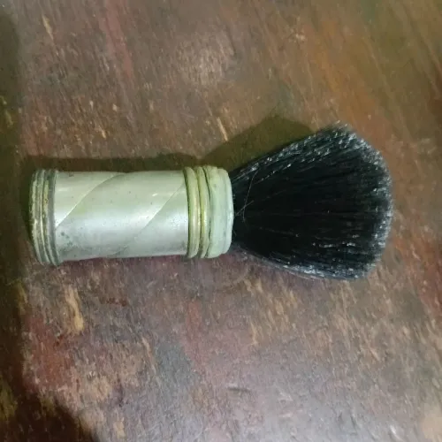 Pincel de barba antigo prata