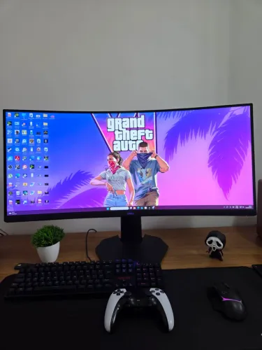 Monitor Dell Ultrawide 34 Curvo S3422DWG 144Hz IMPECÁVEL! (Na garantia)..