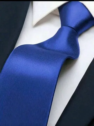 Gravata slim social azul Royal 