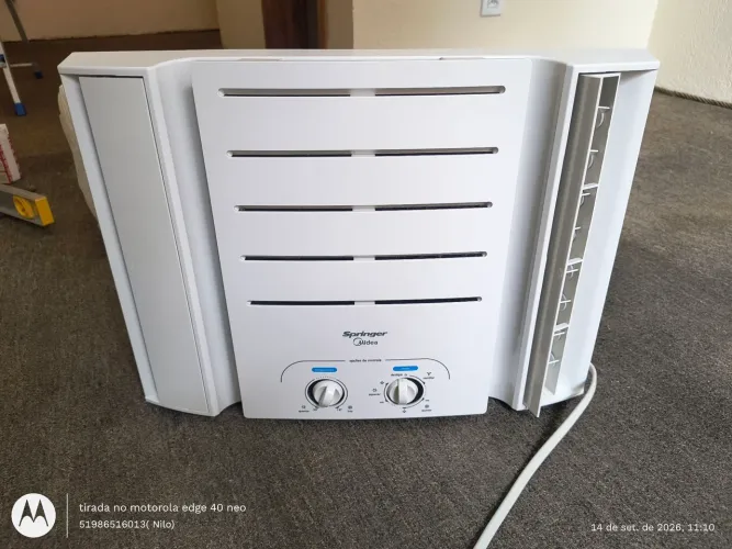 Ven ar com de janela 220 v q f 7.500 BTUs Novo novob est zero