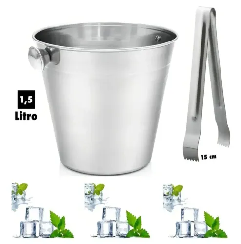 2 baldes de gelo Metalizado 1,5 L