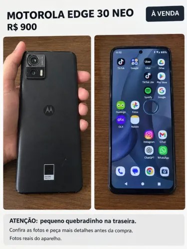 Motorola Edge 30 neo em ótimo Estado