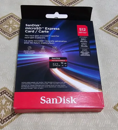 Cartão de memória SanDisk microSD Express 512Gb Nintendo Switch 2