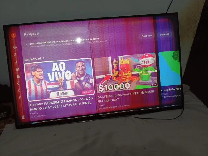 Vendo smarttv Samsung 48 polegadas com defeito de tela