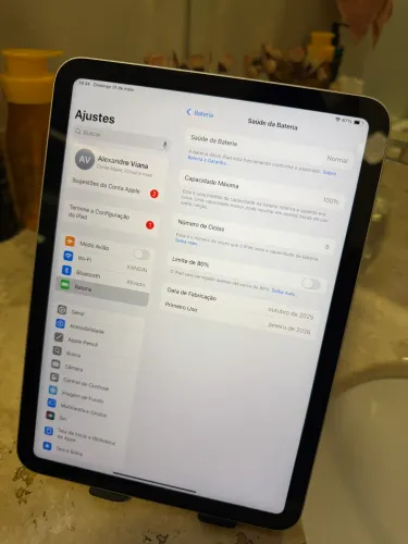 IPAD 11 EXTREMAMENTE NOVO 100% BATERIA