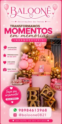 ?BALOONÊ - Decoração de Festas e Balões Personalizados ?