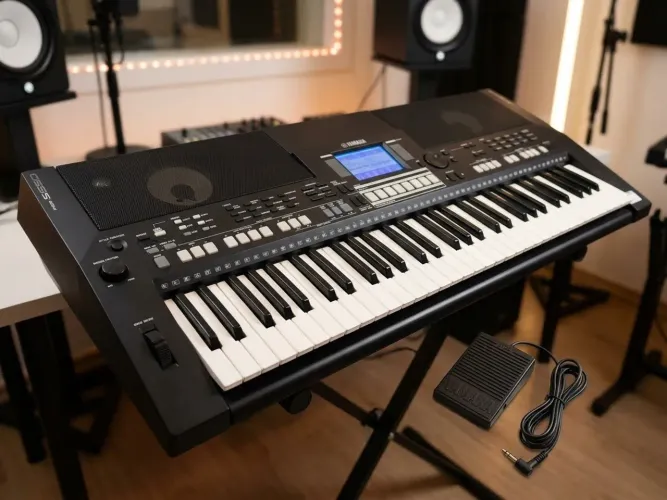 Teclado Arranjador Yamaha PSR-S550 Completo e em Excelente Estado