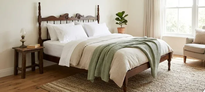 Cama de casal vintage