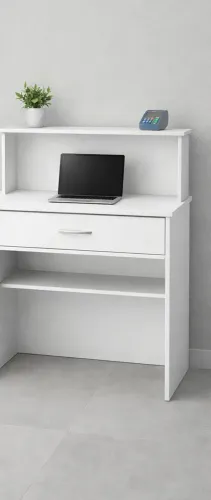 Balcão Caixa Comércio Recepção MDF Branco