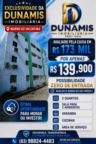 Imóvel para venda com 50 metros quadrados com 2 quartos em Paratibe - João Pessoa - PB