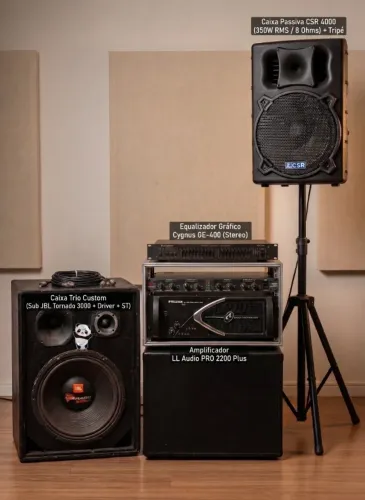 Sistema de Som Profissional para DJ / Eventos (JBL, Cygnus, LL Audio)