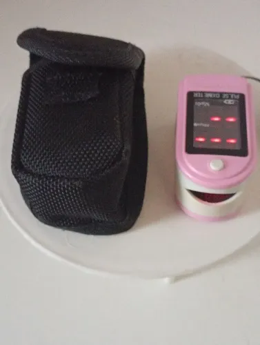 Oxímetro de pulso para dedo SRZR SR501 rosa/branco<br>