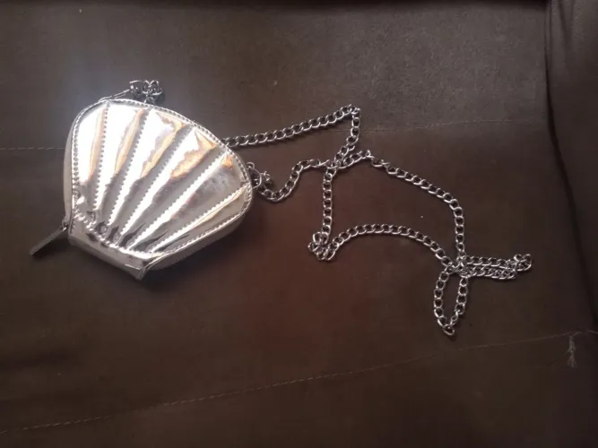 Bolsa Prateada Concha 