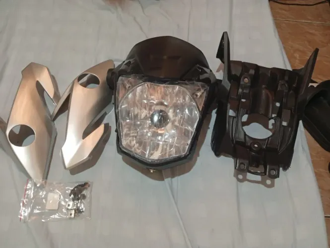 Kit Frente Completa Farol Aranha Honda Cg Titan