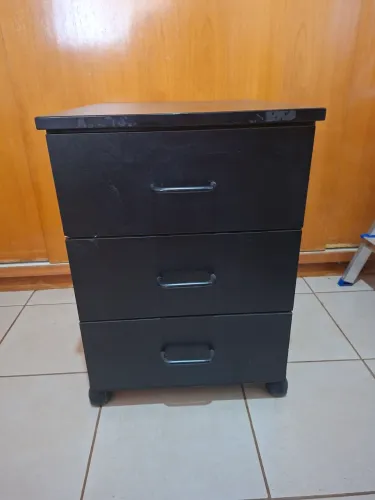 Gaveteiro em MDF preto