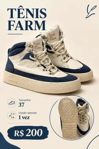 Tênis farm unissex 